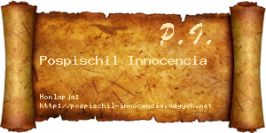 Pospischil Innocencia névjegykártya